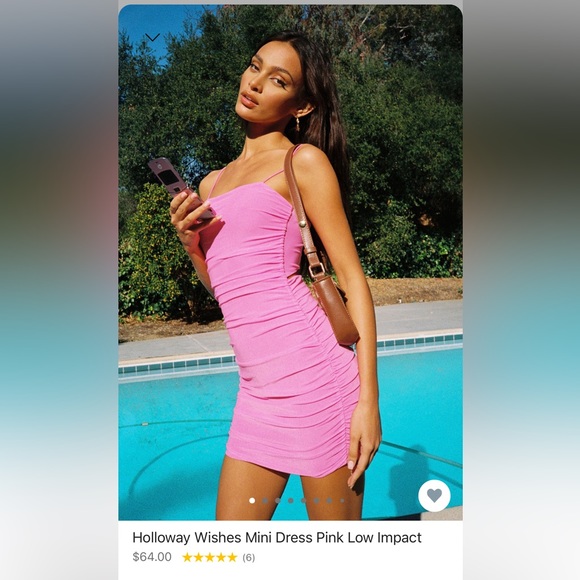 ‼️ SOLD ‼️ Princess Polly Holloway Wishes Mini Dress Pikk - Picture 1 of 4
